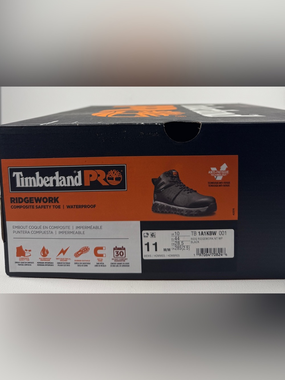 Timberland Pro Ridgework Composite Safety Toe Waterproof Boots, Size 11 - Picture 4 of 8